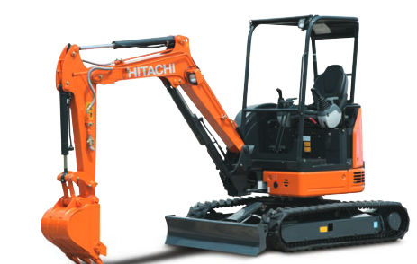 Mini-pelle HITACHI orange